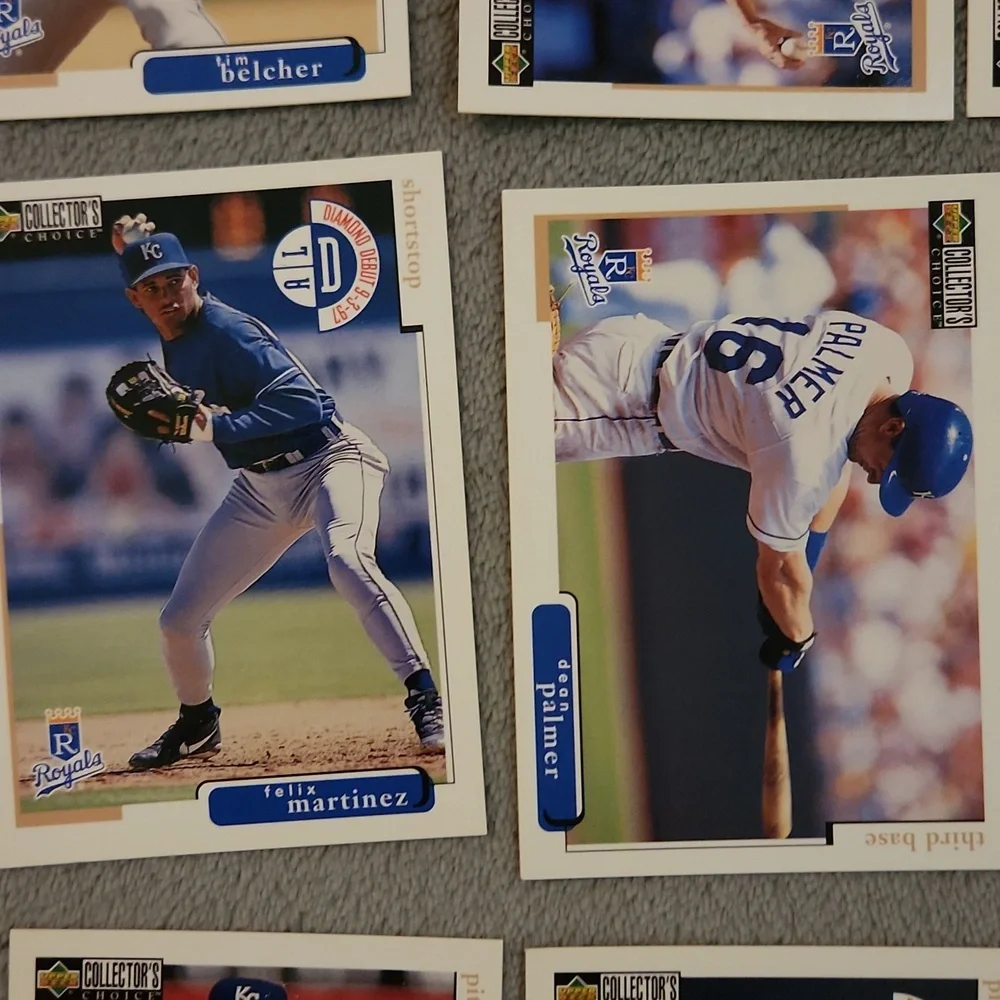 Vintage 1998 Upper Deck Royals Baseball Trading Cards